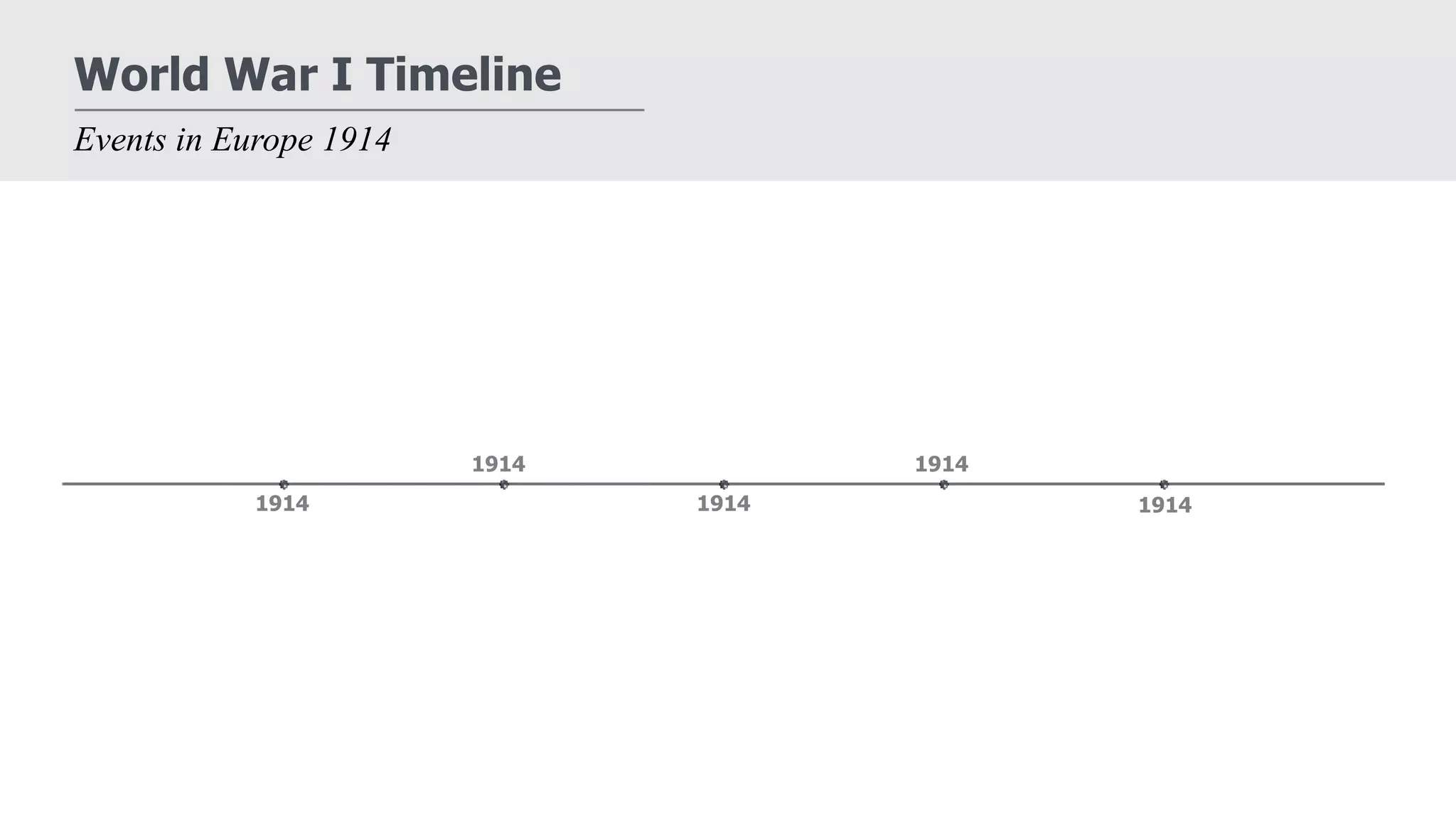 Timeline World War 1 pptx