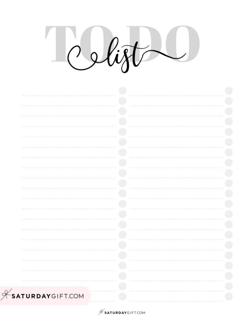 Blank Printable Items
