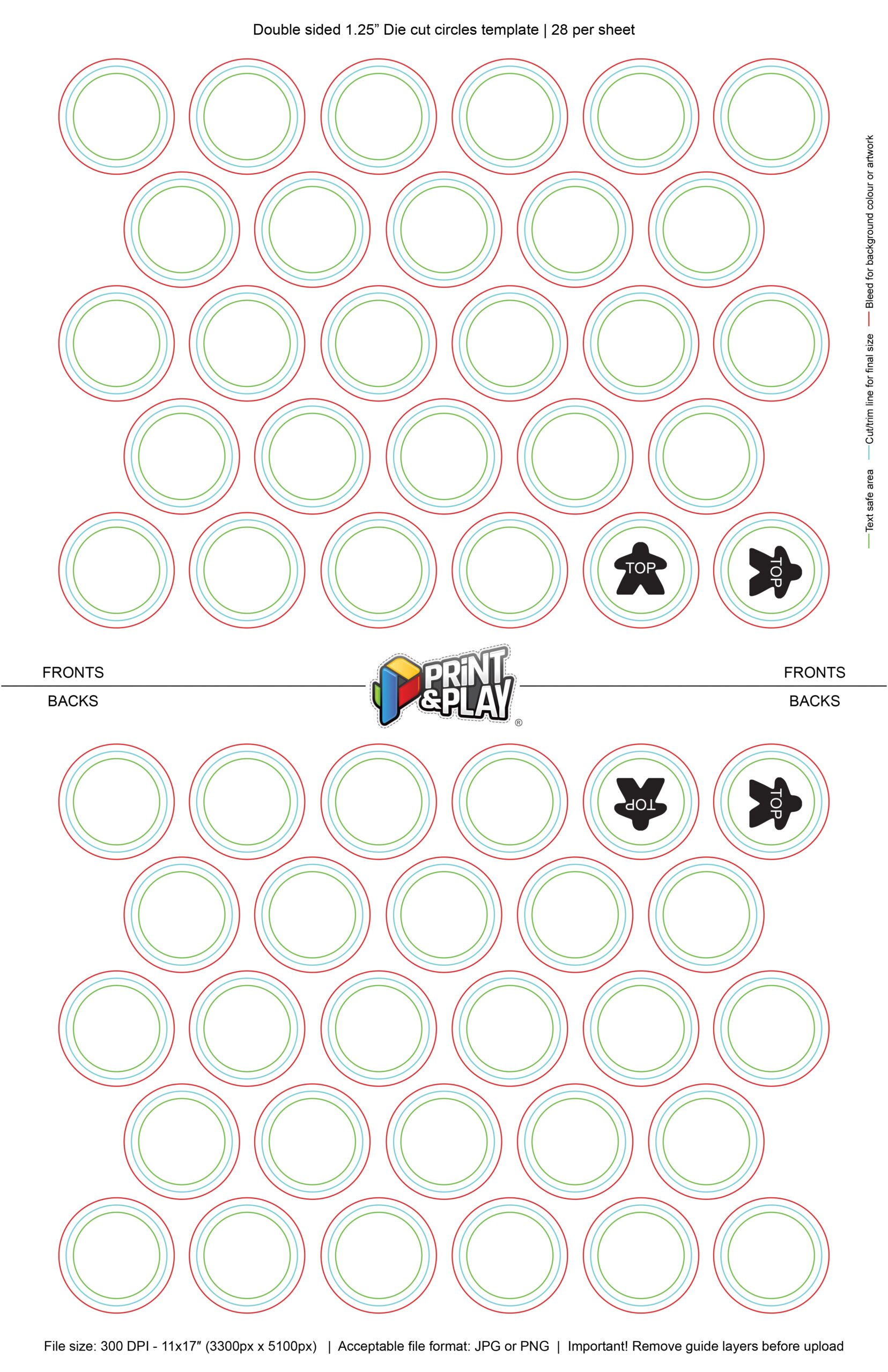 Printable Blank Tokens