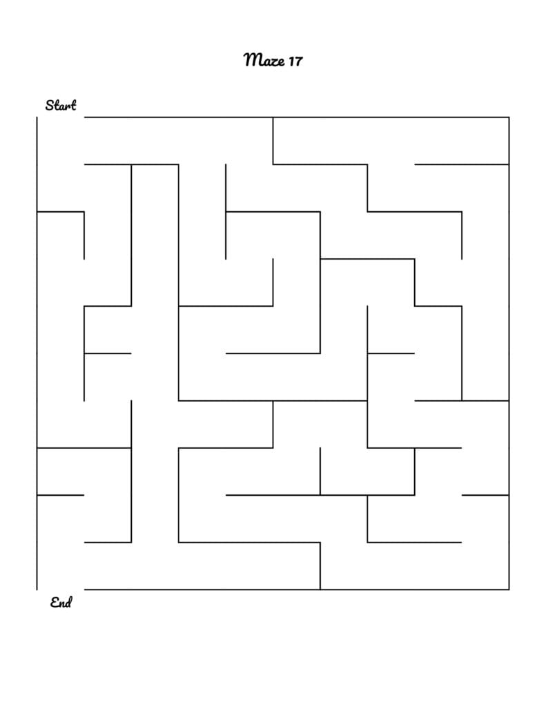 Top 100 Printable Mazes For Kindergarten Classrooms