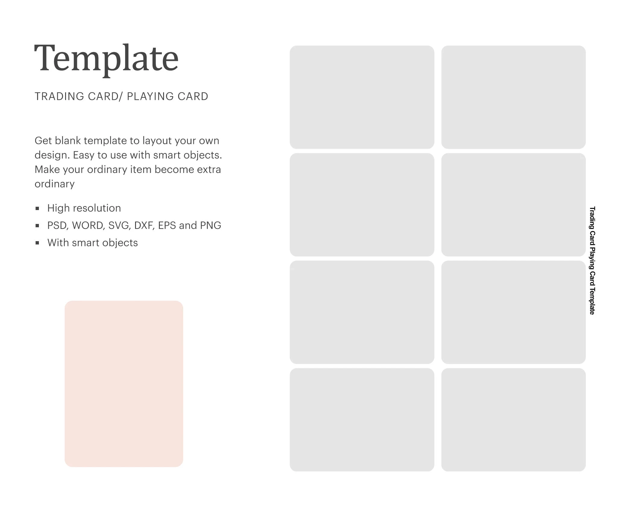 Trading Card Blank Template Spielkarte Blank Template Party 