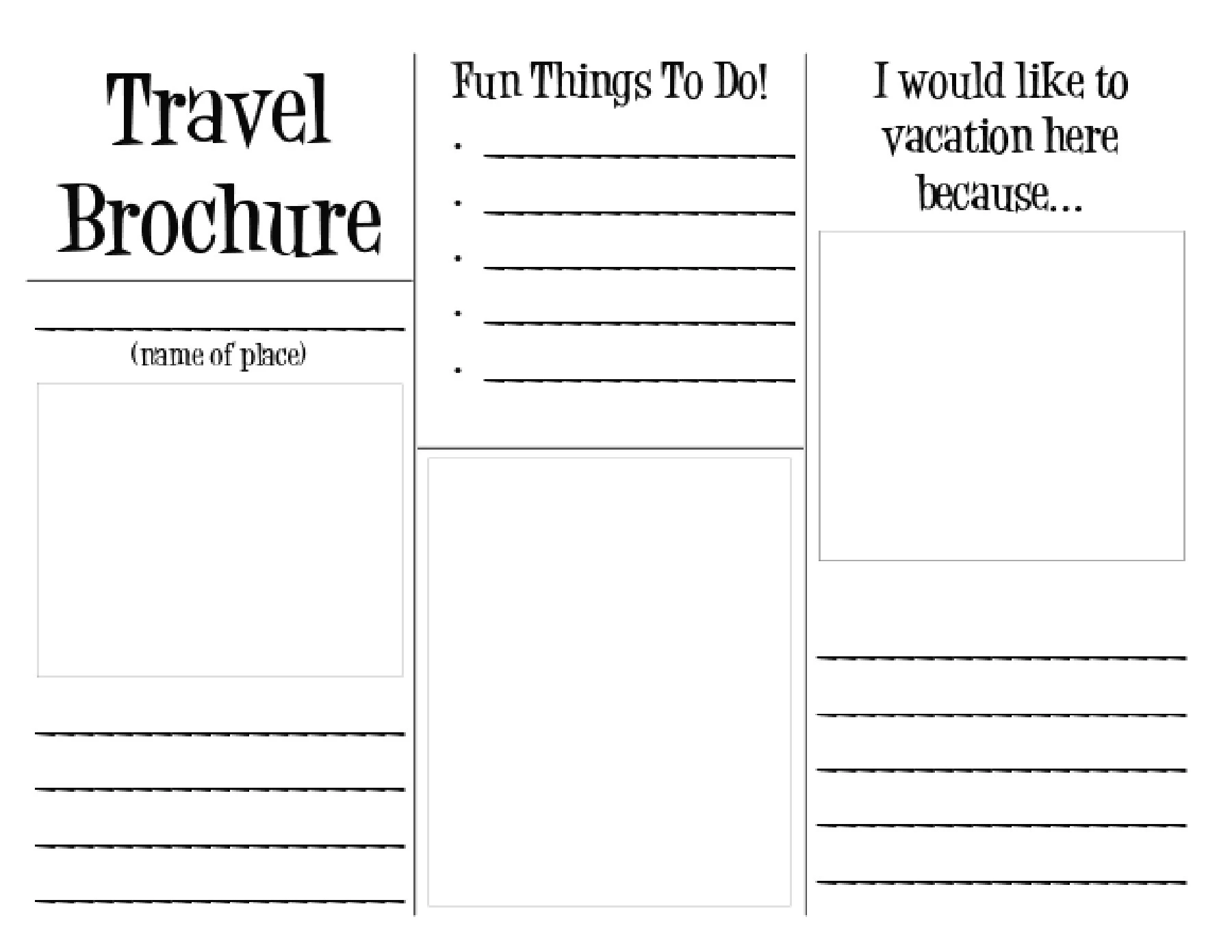 Travel Brochure Template Printable Pages 1 2 Flip PDF Download 