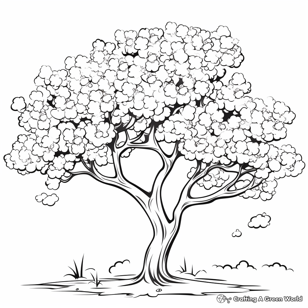 Printable Blossom Tree Blank Paper