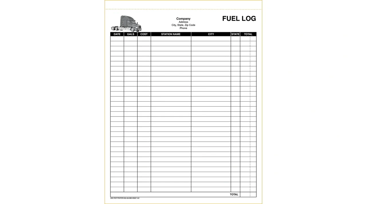 Truck Driver s Fuel Log