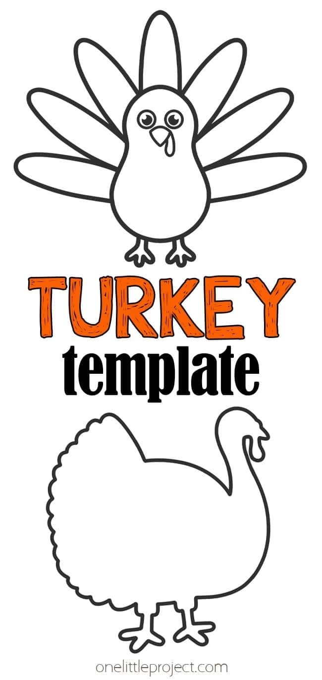 Printable Blank Turkey