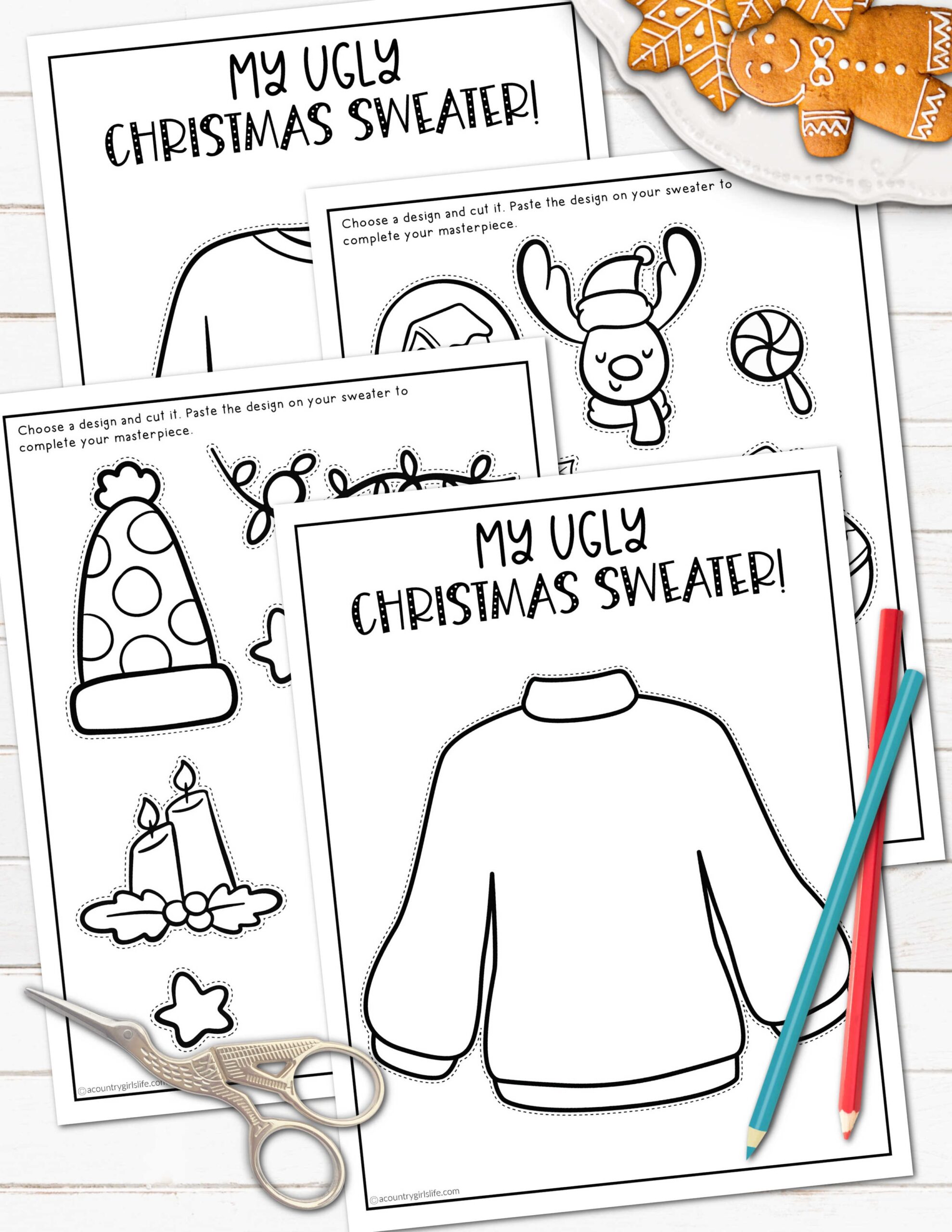 Blank Sweater Template Printable