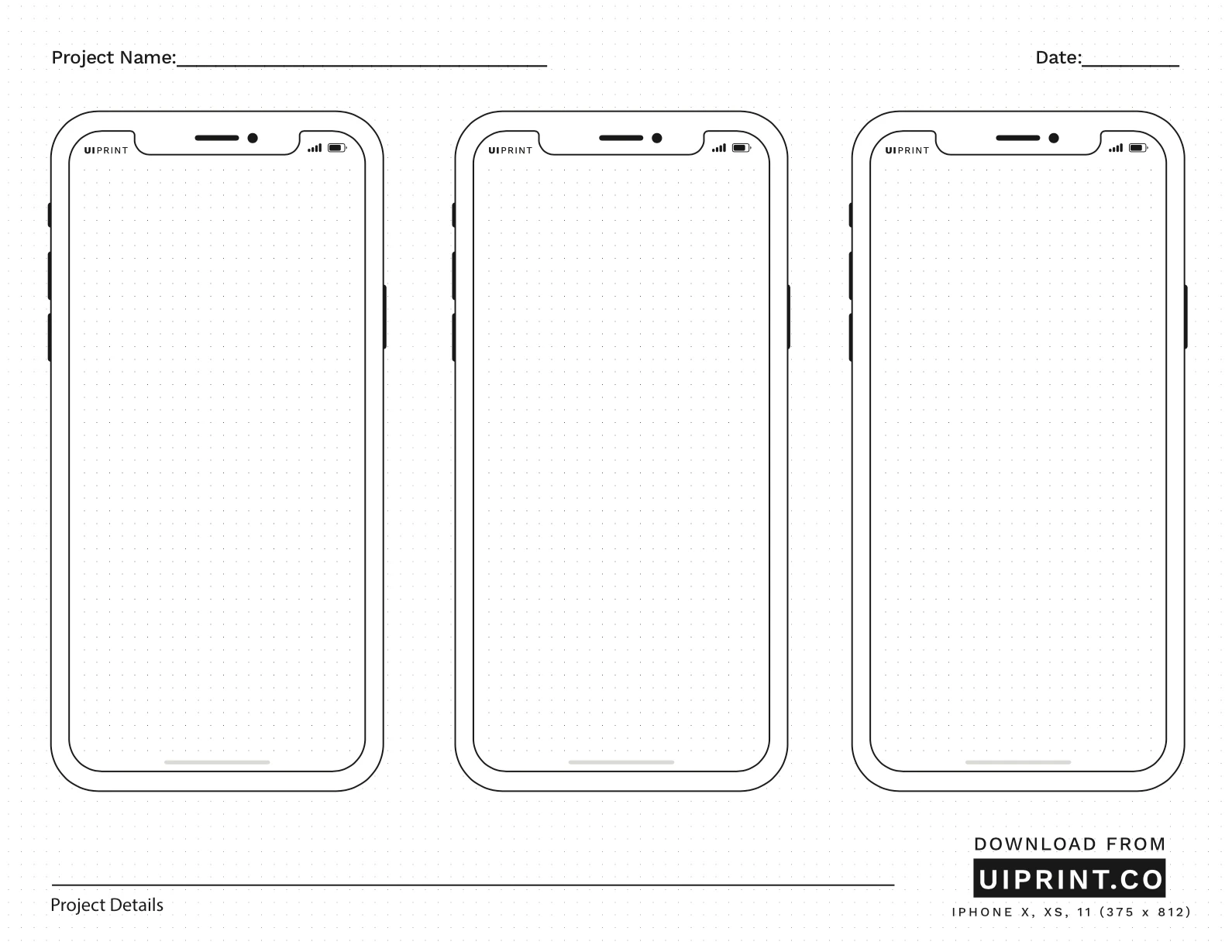 Uiprint Printable Mockups And Sketchpads Uistore design