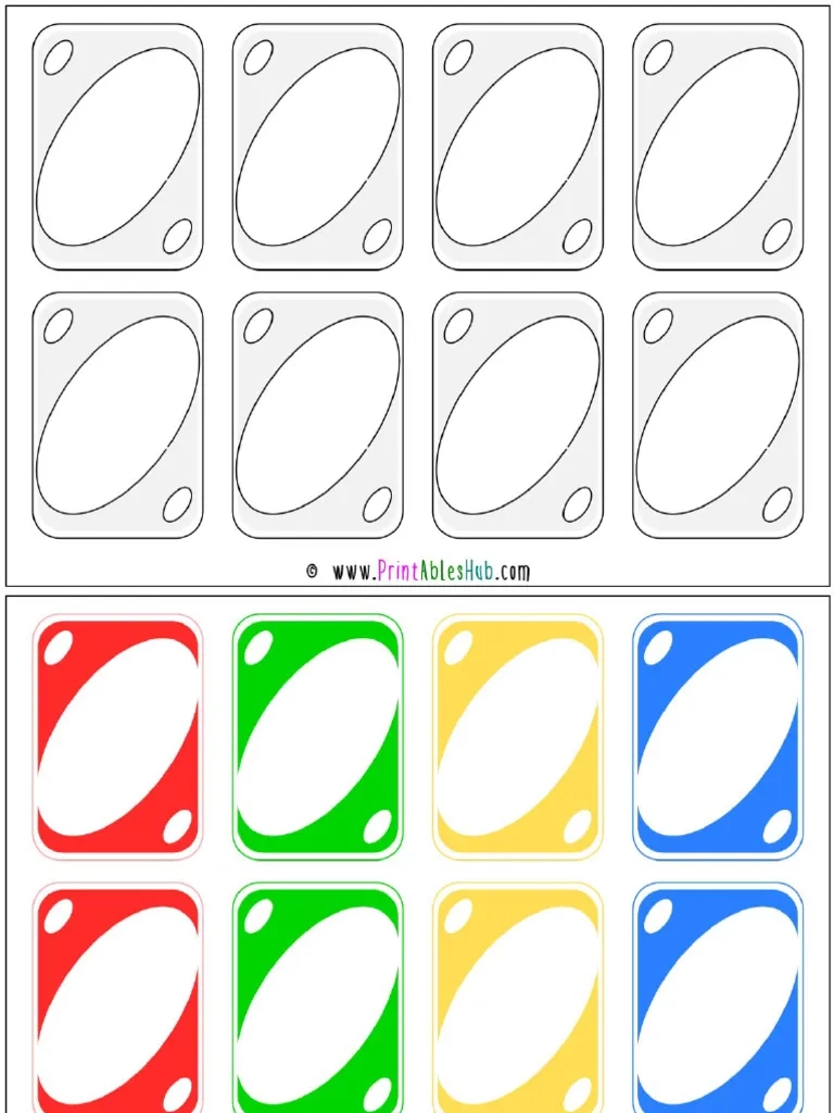 Uno Blank Card Printable