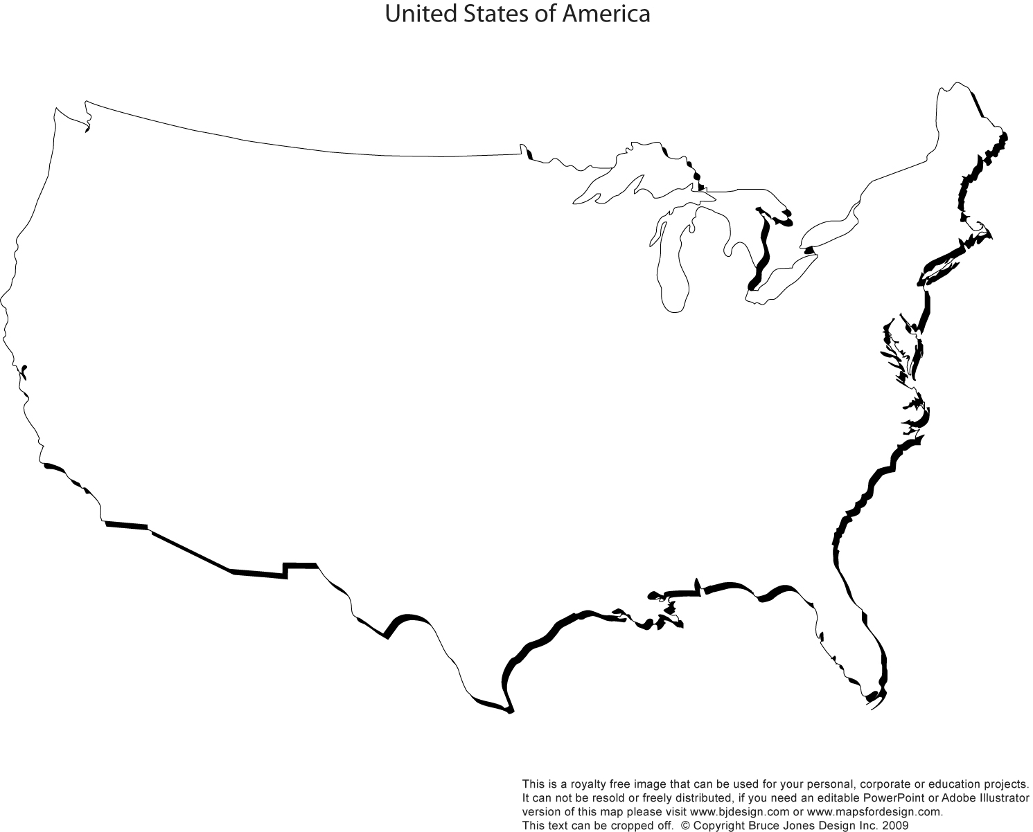 Us Maps Blank Printable