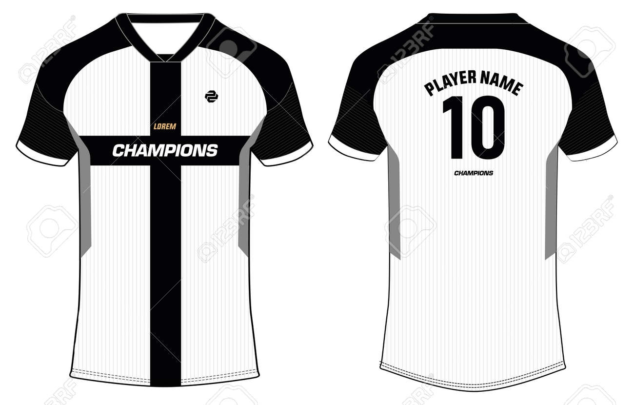 Vector Blank Sports Jerseys Football Online Shirt Vector