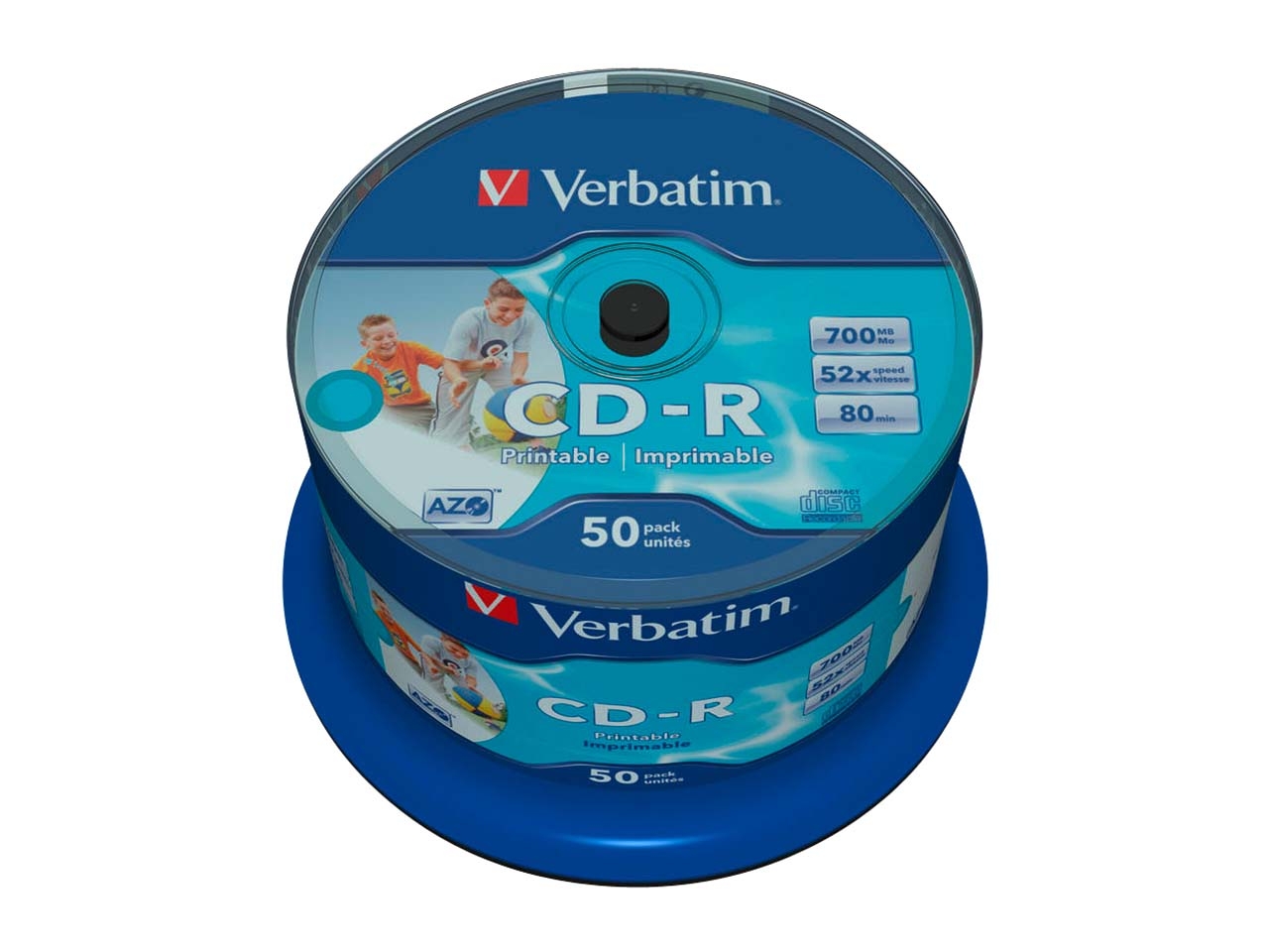 Verbatim Rohlinge Wide Inkjet Printable CD R ko Fair 