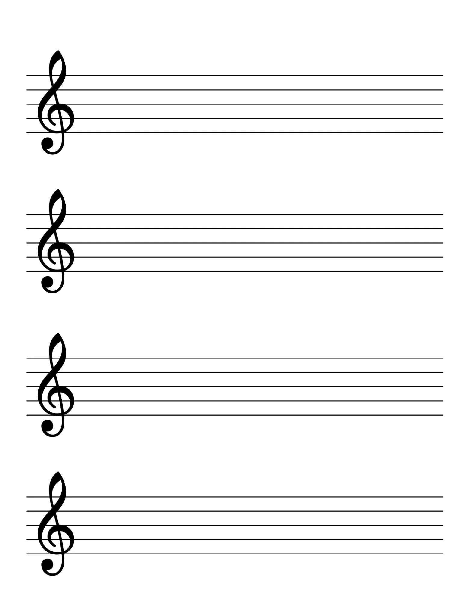 Large Printable Blank Sheet Music