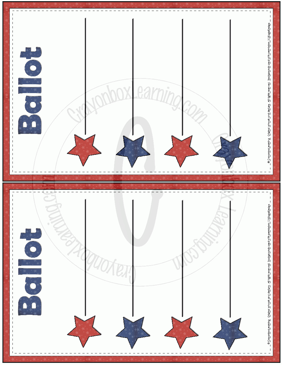 Blank Voting Ballot Printable
