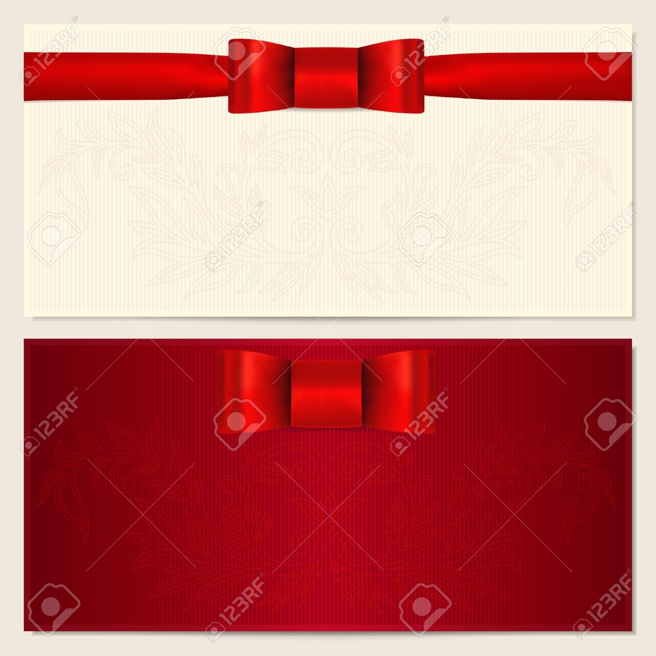 Printable Blank Card Red Check