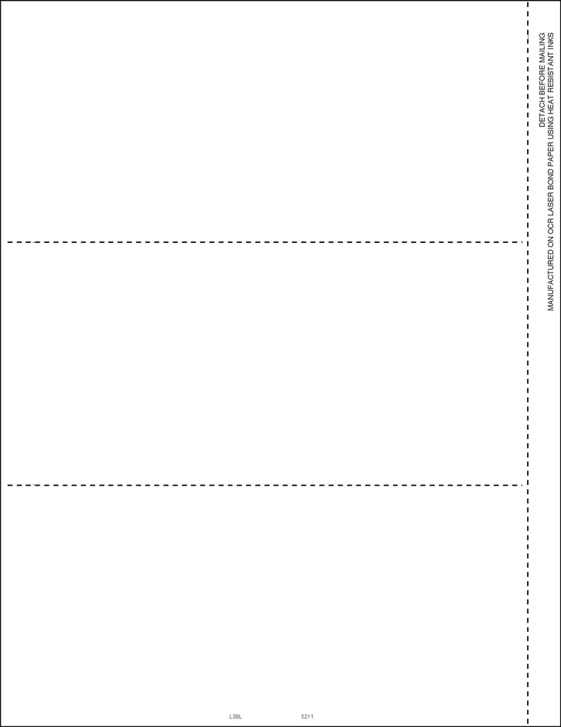 W 2 Blank 3 Up W Backer Instructions And Stub Form 5211 W 