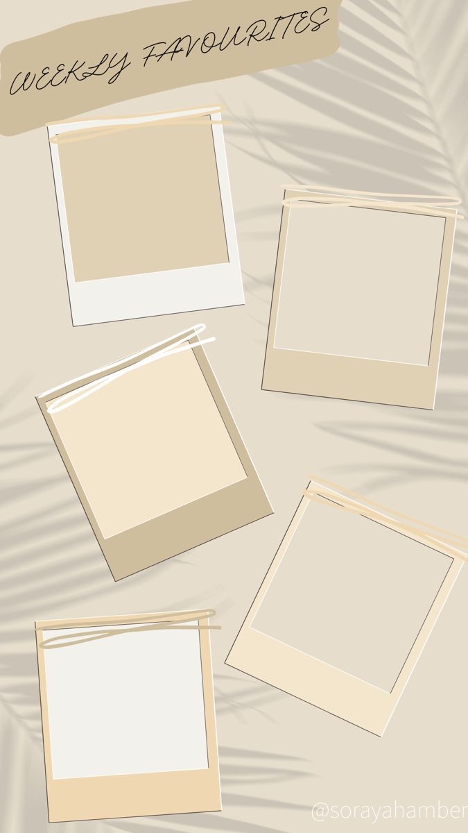 Weekly Favorites Collage Template