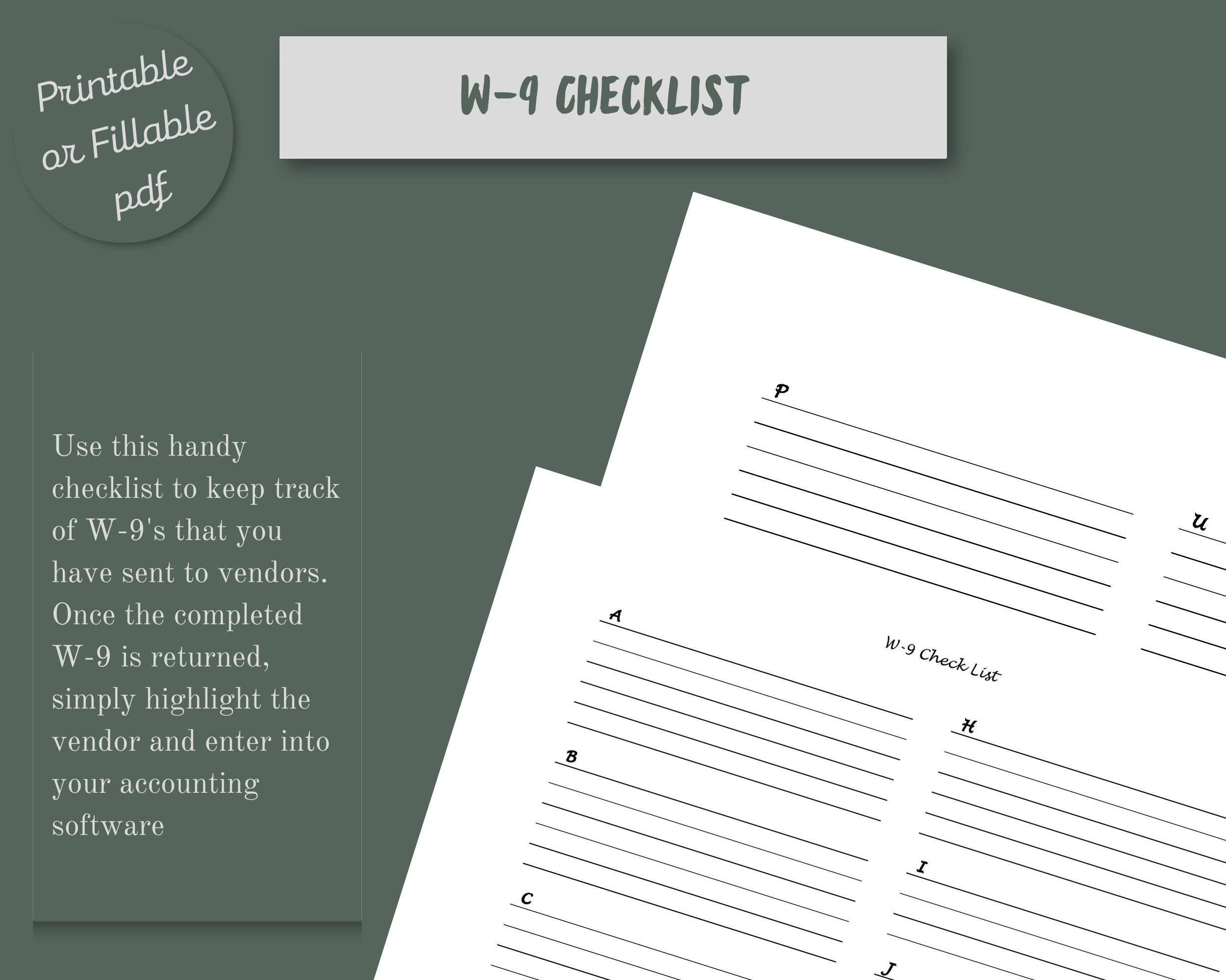 W-9 Form Blank Printable Arkansas