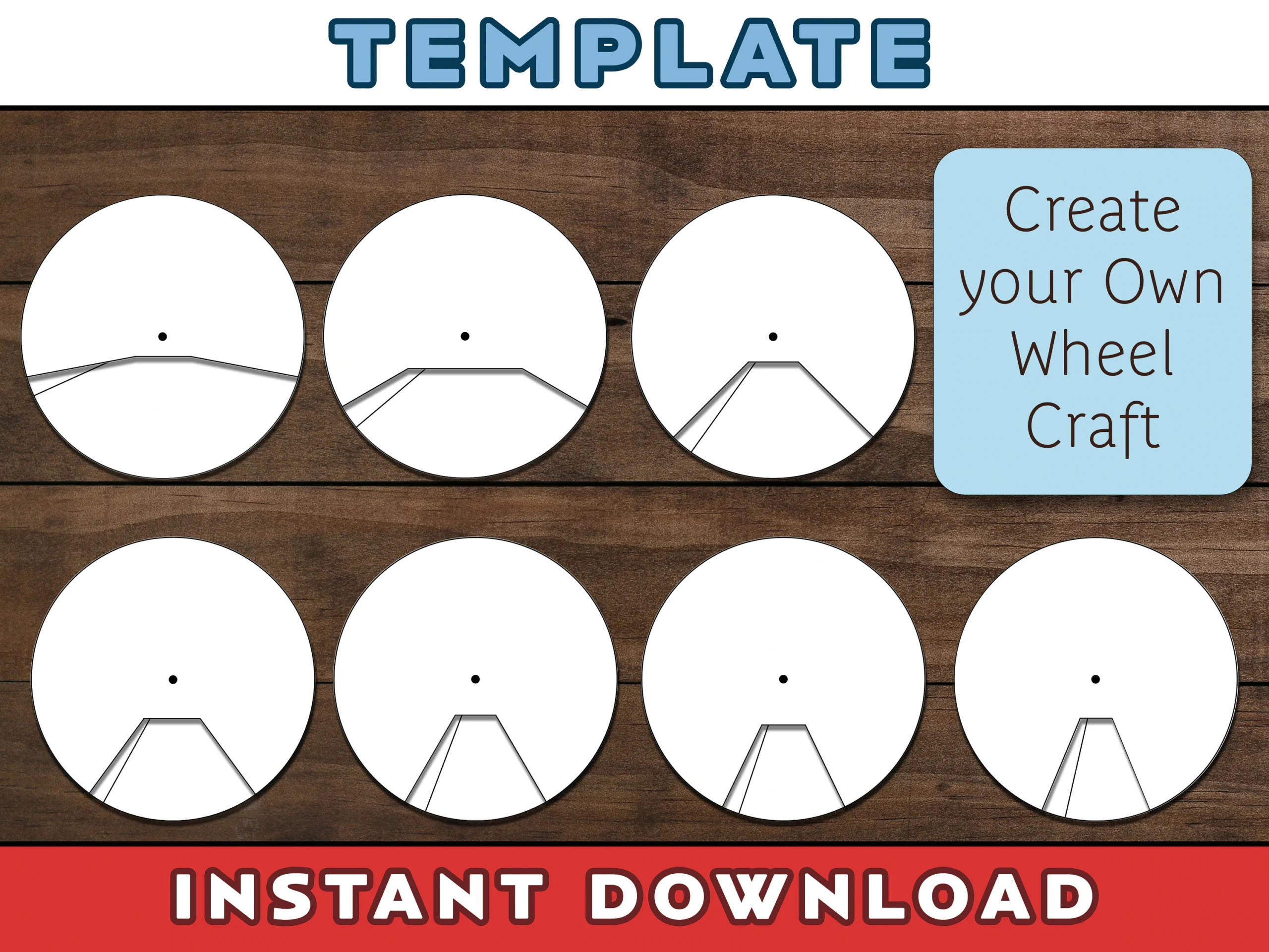 Printable Blank Spinner Wheel Template