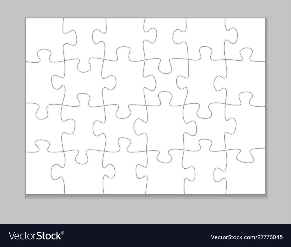 Blank Jigsaw Pieces Printable