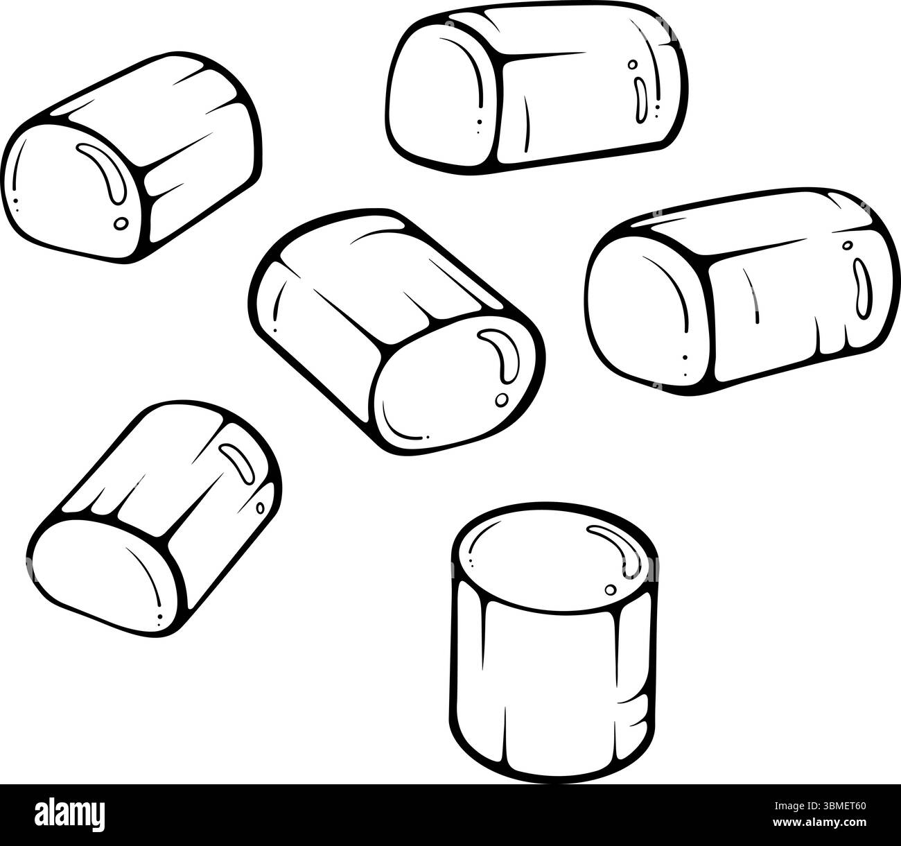 White Marshmallows Black And White Stock Photos amp Images Alamy