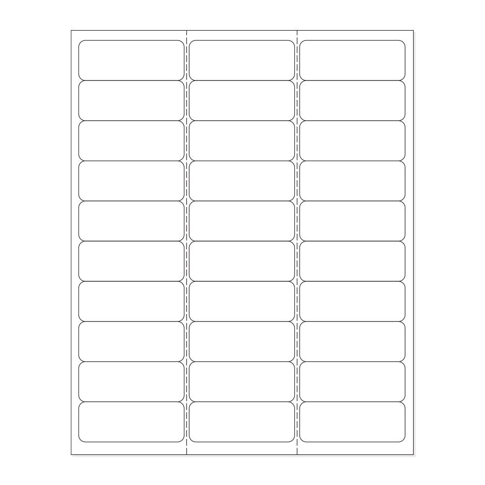 WHITE Paper Patient ID Chart Label Laser PDC LS1258 