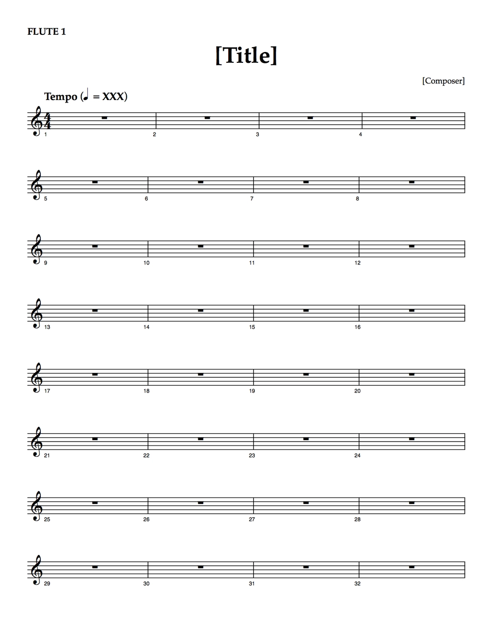 Wind Band Template Finale 2012 Mac Five Line Productions