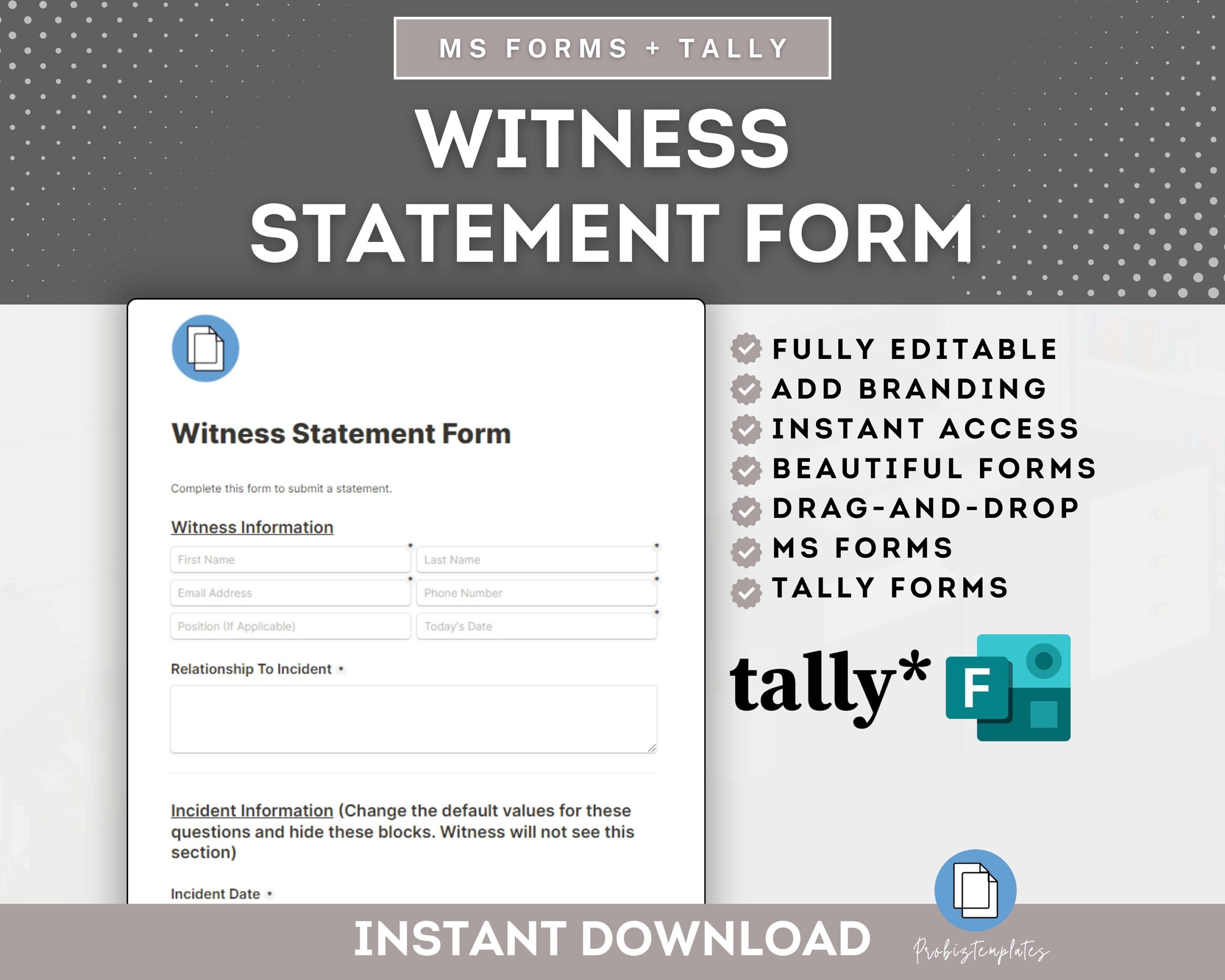 Disney Blank Witness Statement Printable