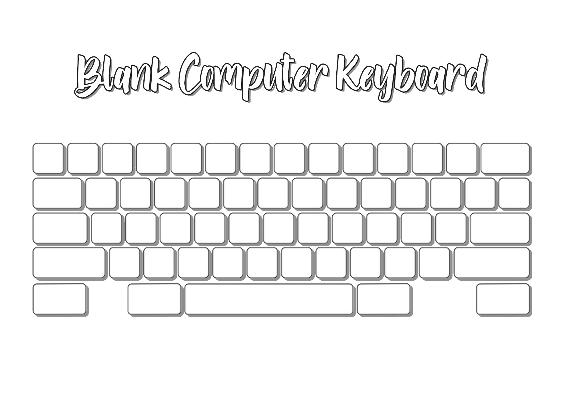 Free Printable Blank Keyboard Sheets