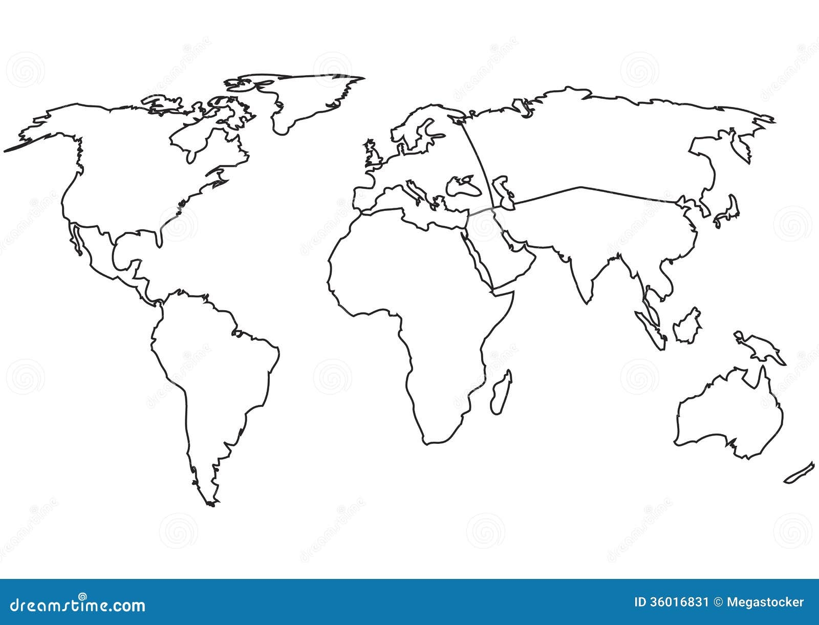 Blank Printable Of Continents