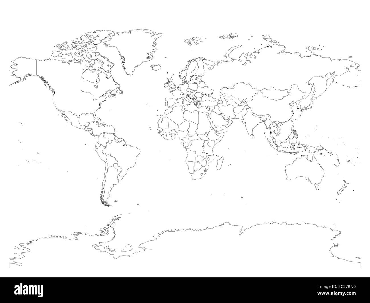 Western Hemisphere Blank Globe Printable