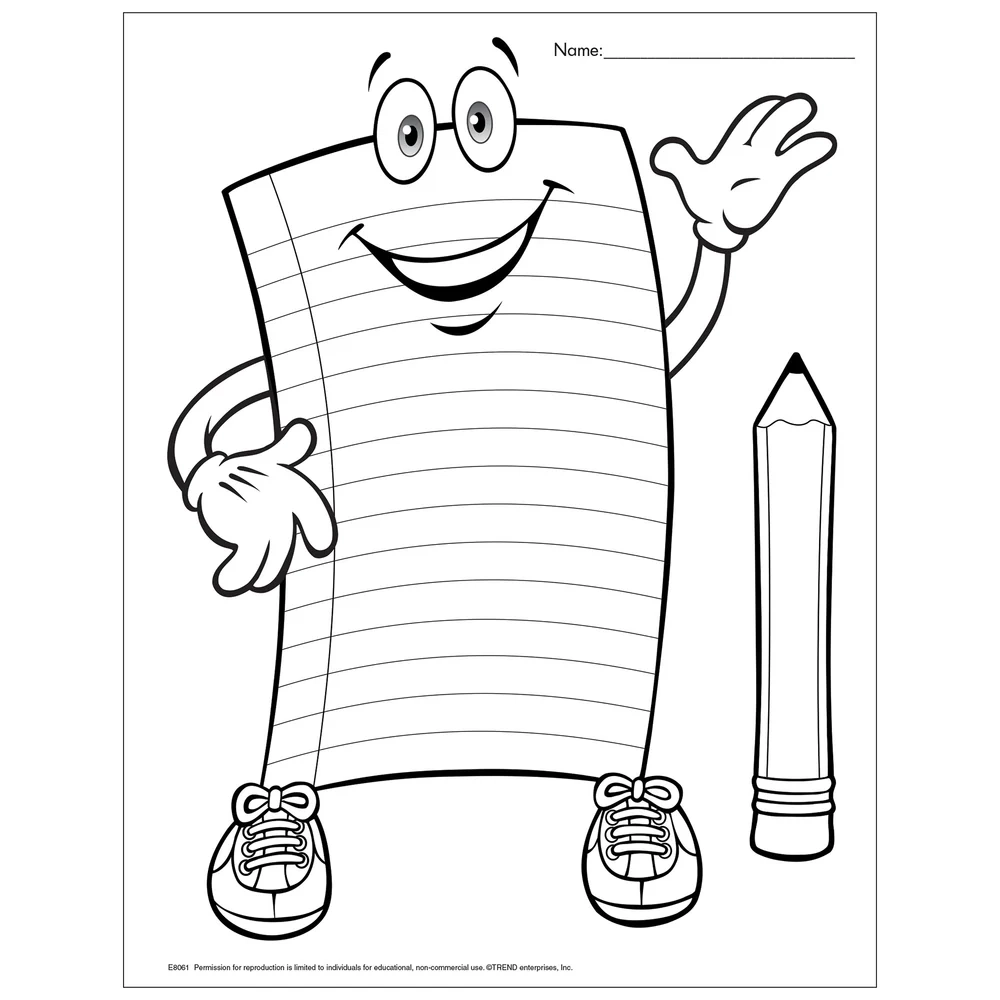 Writing Pals Blank Paper Free Printable TREND Enterprises Inc 