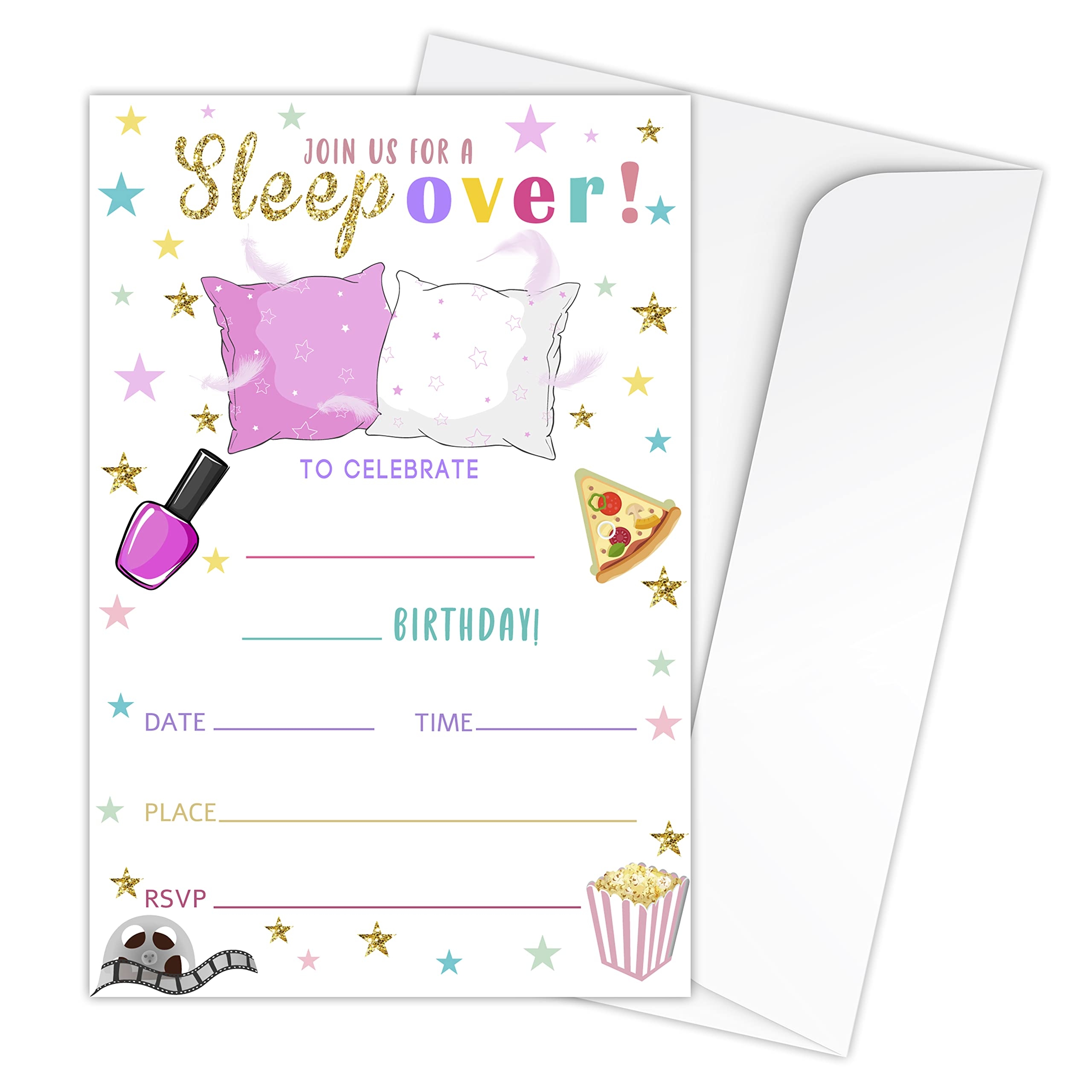 Printable Sleepover Invitations Blank