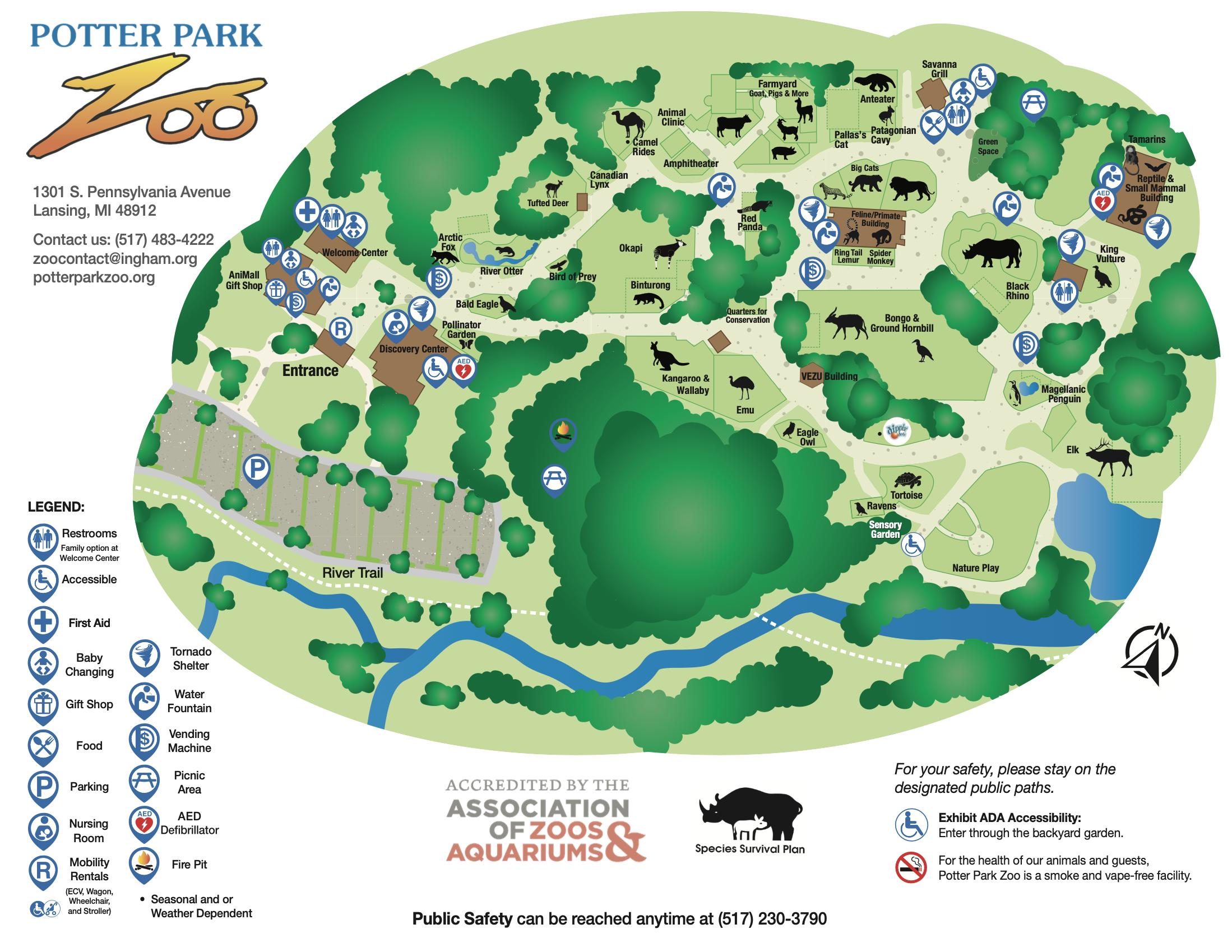 Printable Blank Zoo Map Template